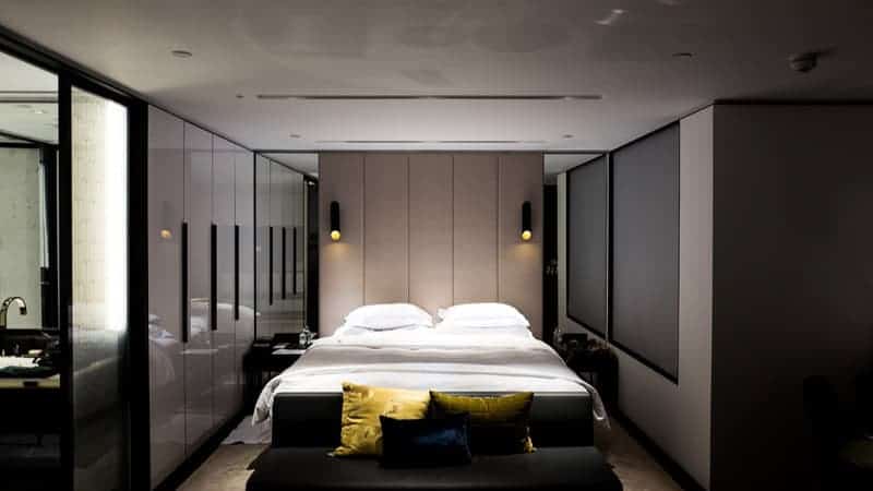 bed with white bed sheet and pillowcase set bed-with-white-bed-sheet-and-pillowcase-set