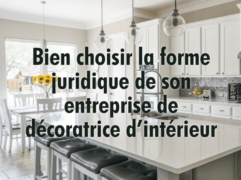 Architecte decoratrice statut juridique